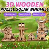 3D Holz-Puzzle - Solar-Windmühle